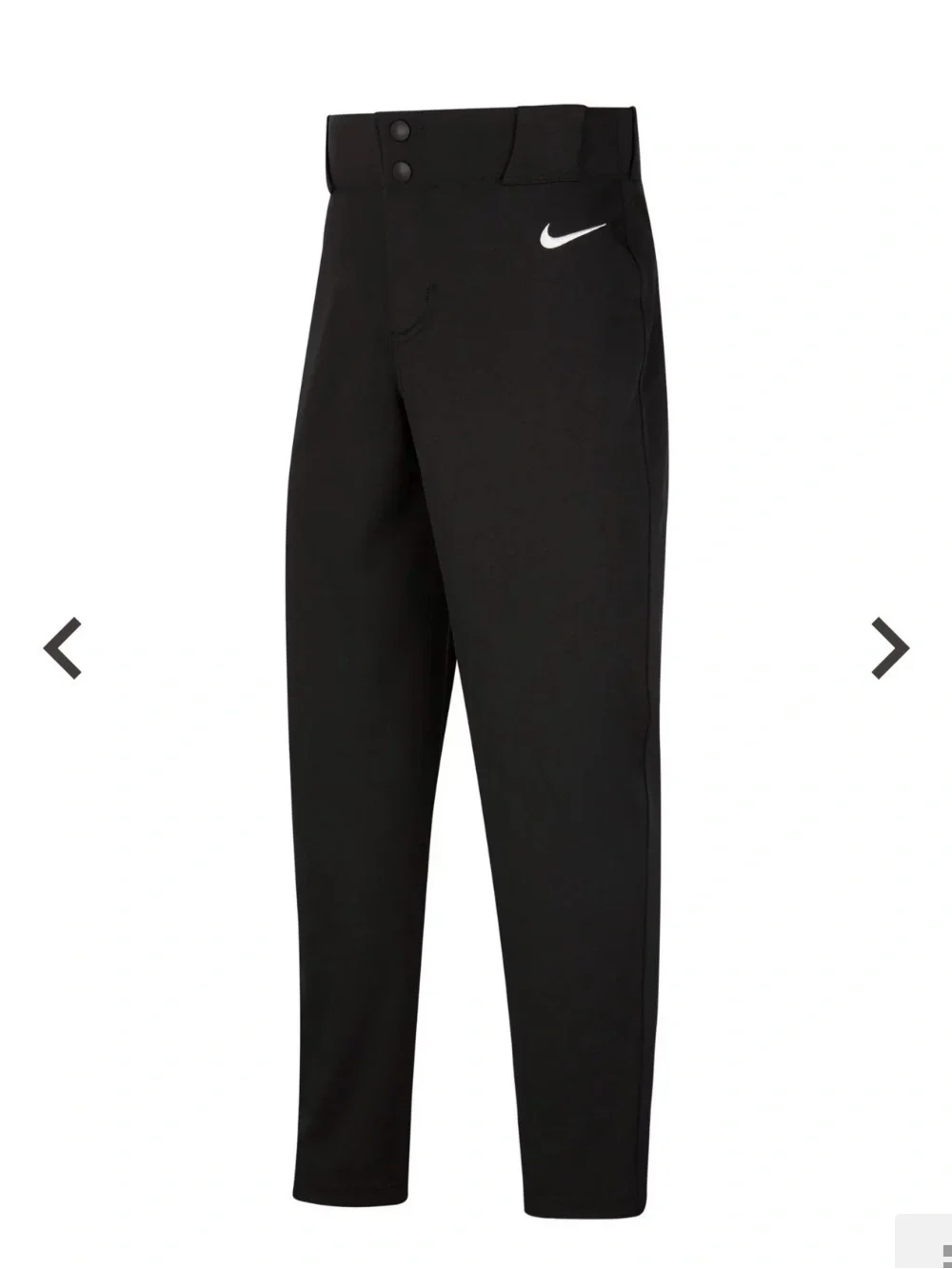 NWT Nike Black vapor select 2 baseball pants size large dri-fit team engineered